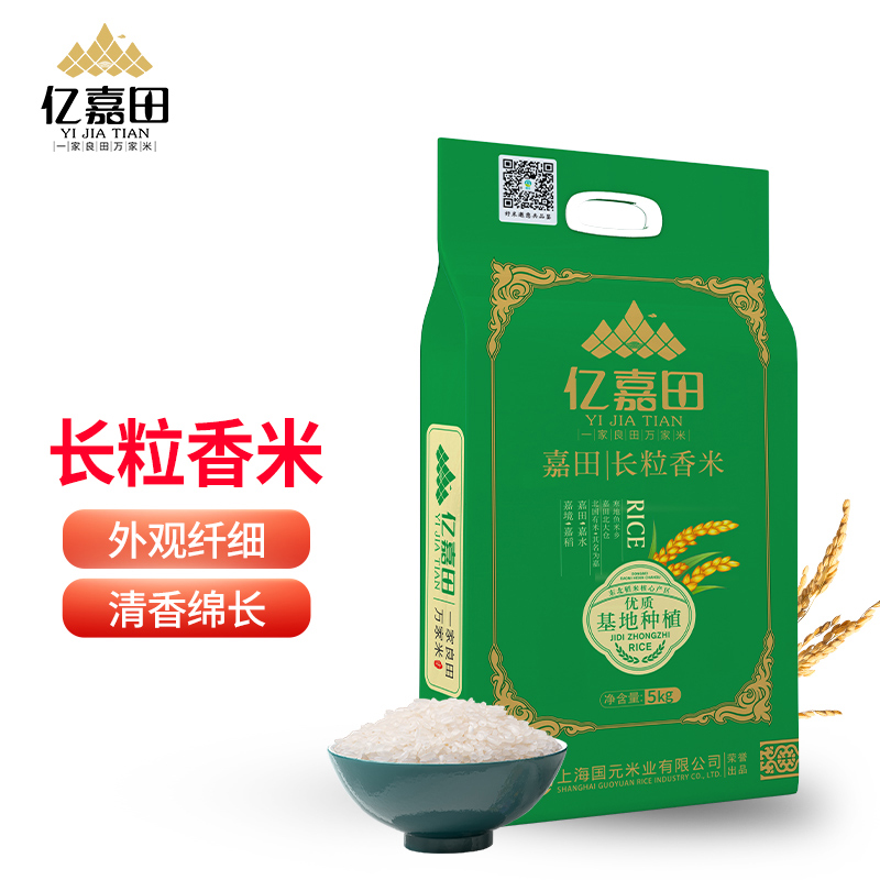 亿嘉田 长粒香大米 5KG